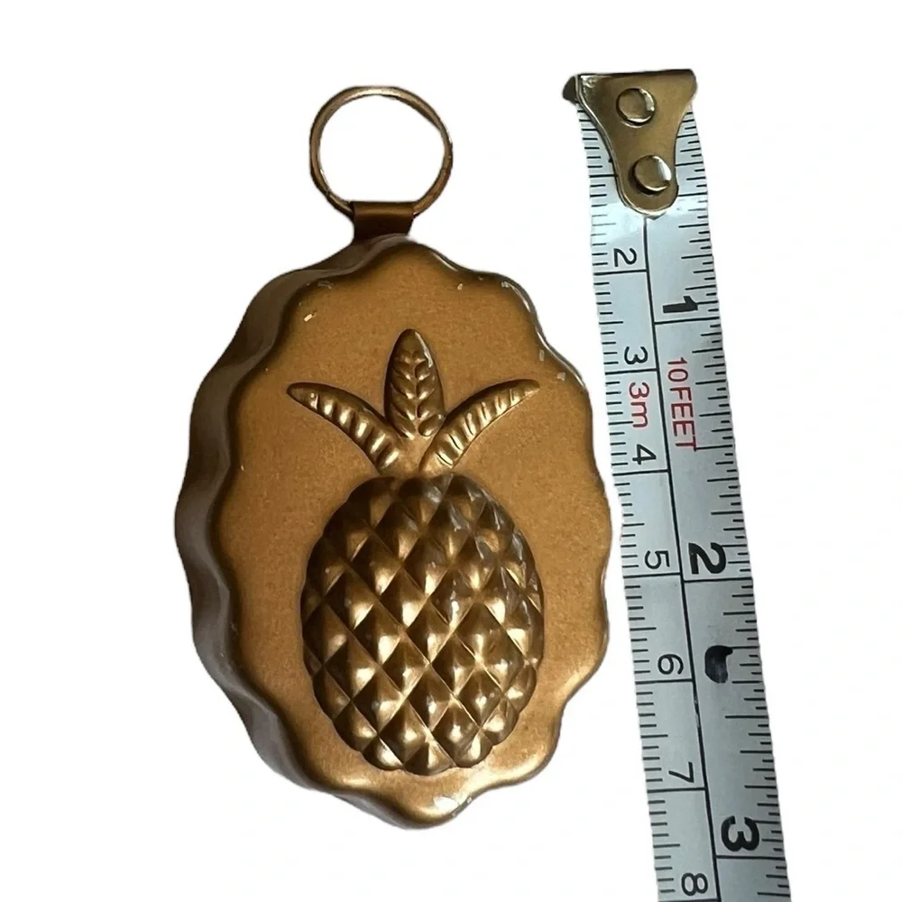 Williams Sonoma Copper Mini Pineapple Mold Ornament Wall Hanging